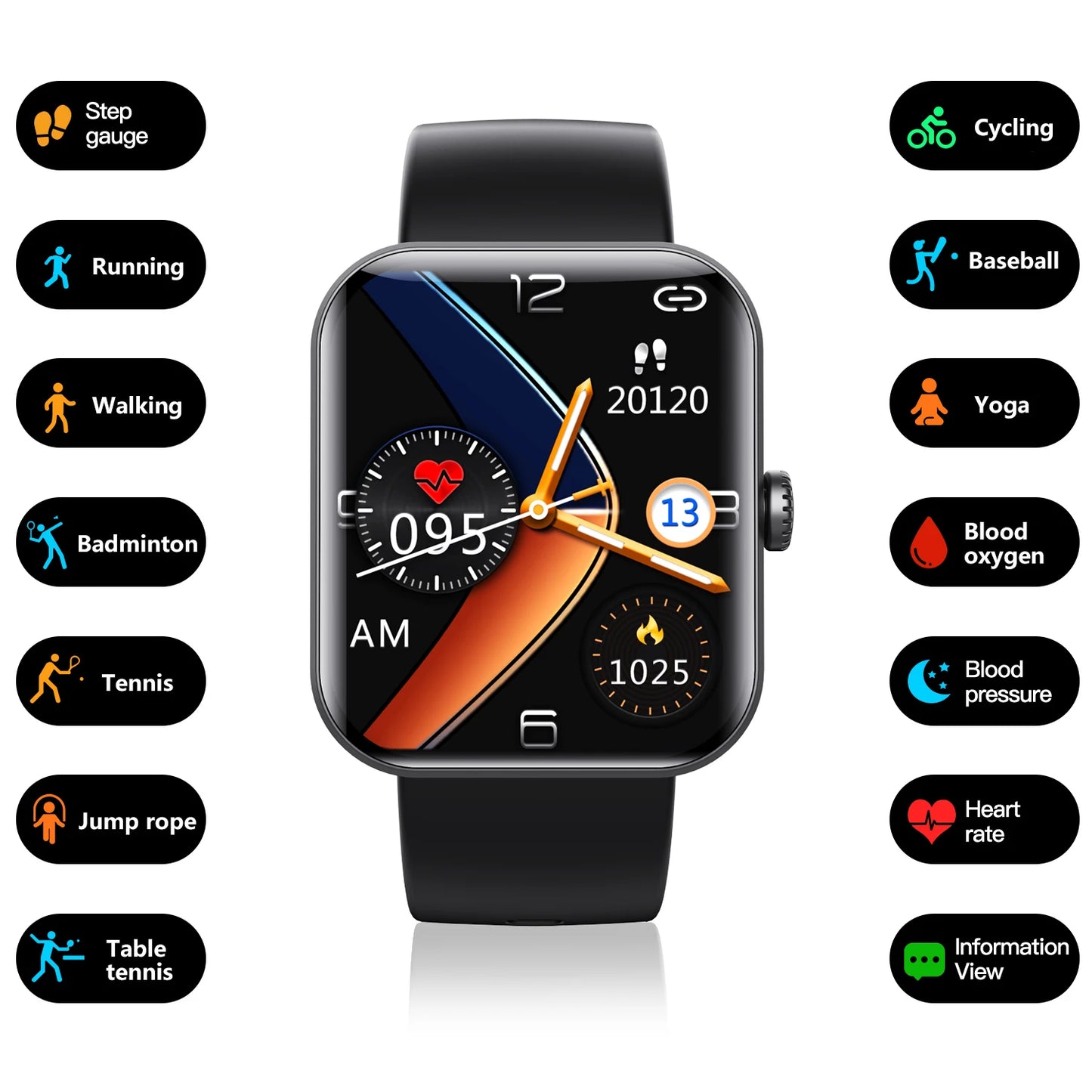 Wholesale Hot Sale Fashion Ladies Outdoor Sport Smart Watch Relogio Smartwatch for Men and Women