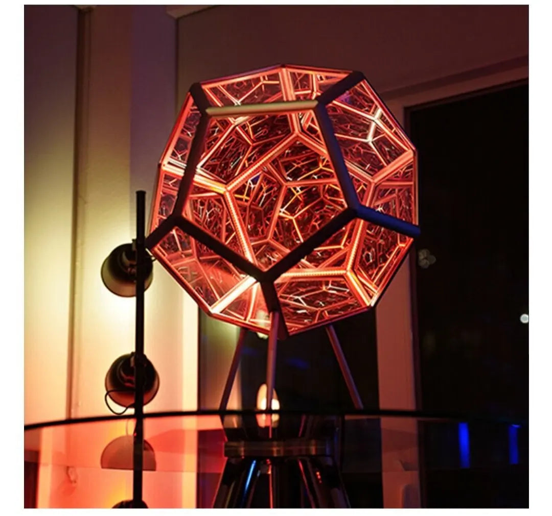 HoneyFly LED Dodecahedron Light 5V 5W Color Changing Creative Dazzling Atmosphere Lamp USB Remote Control Bar Disco